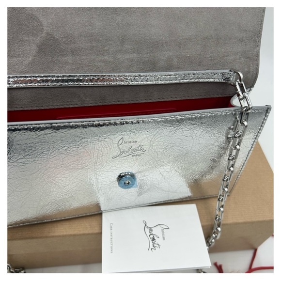 Christian Louboutin, LOUBI54 clutch/shoulder bag with chain made Italy - Picture 7 of 10